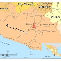 Vuelcos del Destino location in state of Guerrero